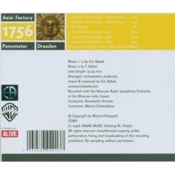 1756 Dresden Soundtrack Soundtrack (Eric Babak) - CD Back cover