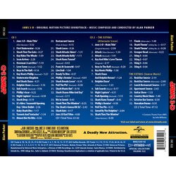 Jaws 3-D Soundtrack (Alan Parker) - CD Back cover
