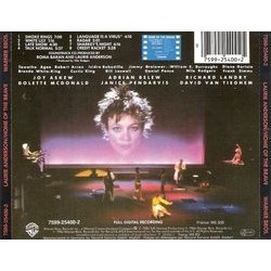 Home of the Brave Soundtrack (Laurie Anderson) - CD Trasero