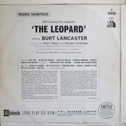 The Leopard Soundtrack (Nino Rota) - CD Trasero