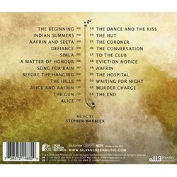 Indian Summers Soundtrack (Stephen Warbeck) - CD Back cover