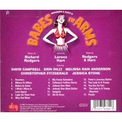 Babes In Arms Soundtrack (Lorenz Hart, Richard Rodgers) - CD Back cover