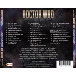 Doctor Who: A Musical Adventure Through Time and Space Soundtrack (Various Artists, Dominik Hauser) - CD Back cover