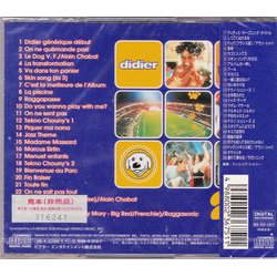Didier Soundtrack (Philippe Chany) - CD Back cover