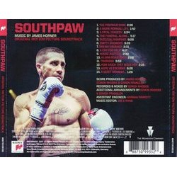 Southpaw Soundtrack (James Horner) - CD Back cover