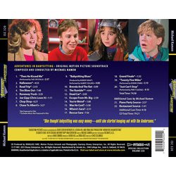 Adventures in Babysitting Soundtrack (Michael Kamen) - CD Back cover