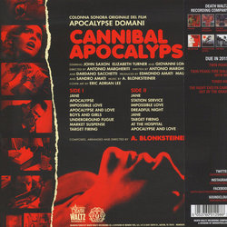 Cannibal Apocalypse Soundtrack (Alexander Blonksteiner) - CD Back cover