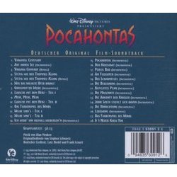 Pocahontas Soundtrack (Alan Menken) - CD Back cover