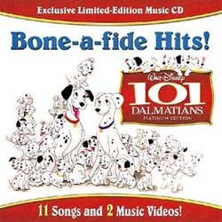 101 Dalmatians - Bone-a-fide Hits! Soundtrack (Various Artists) - CD cover