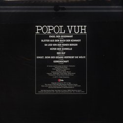 Coeur De Verre Soundtrack (Popol Vuh) - CD Back cover