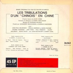 Les Tribulations D'un Chinois En Chine Soundtrack (Georges Delerue) - CD Back cover