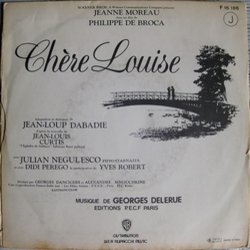 Chre Louise Bande Originale (Georges Delerue) - CD Arrire