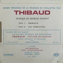 Thibaud Soundtrack (Georges Delerue) - CD Back cover