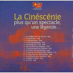 Cinescenie Du Puy Du Fou Soundtrack (Georges Delerue) - CD Back cover
