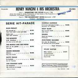 Springtime for Hitler Soundtrack (Elmer Bernstein, Mel Brooks, Henry Mancini) - CD Back cover