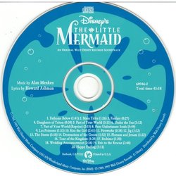 The Little Mermaid Bande Originale (Various Artists, Alan Menken) - cd-inlay