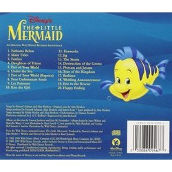 The Little Mermaid Soundtrack (Various Artists, Alan Menken) - CD Back cover