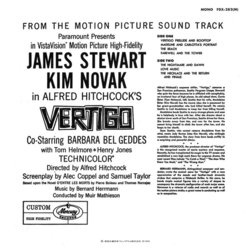Vertigo Soundtrack (Bernard Herrmann) - CD Trasero