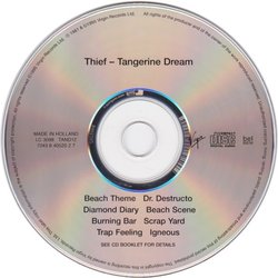 Thief Soundtrack ( Tangerine Dream) - cd-inlay