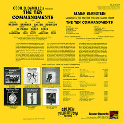 The Ten Commandments Soundtrack (Elmer Bernstein) - CD Back cover