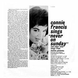 Connie Francis sings Never on Sunday Soundtrack (Various Artists) - CD Trasero