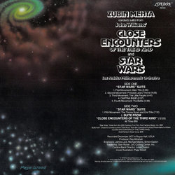 Suites From Star Wars And Close Encounters Of The Third Kind Soundtrack (Zubin Mehta, John Williams) - CD Back cover