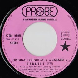 Cabaret Bande Originale (Ralph Burns, John Kander, Liza Minnelli) - cd-inlay