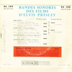 King Creole Soundtrack (Elvis Presley, Walter Scharf) - CD Back cover