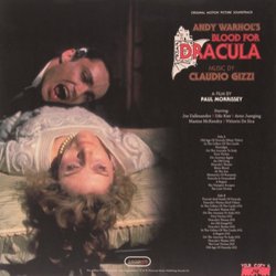 Andy Warhol's Blood For Dracula Soundtrack (Claudio Gizzi) - CD Trasero