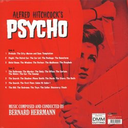 Alfred Hitchcock's Psycho Soundtrack (Bernard Herrmann) - CD Back cover