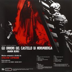 Gli Orrori del Castello di Norimberga Soundtrack (Les Baxter, Stelvio Cipriani) - CD Back cover