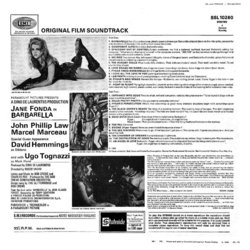 Barbarella Soundtrack (Charles Fox) - CD Back cover