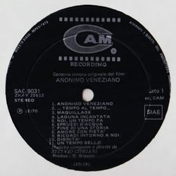 Anonimo Veneziano Soundtrack (Stelvio Cipriani) - cd-inlay