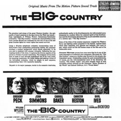 The Big Country Soundtrack (Jerome Moross) - CD Back cover