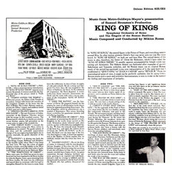 King of Kings Soundtrack (Mikls Rzsa) - CD Trasero