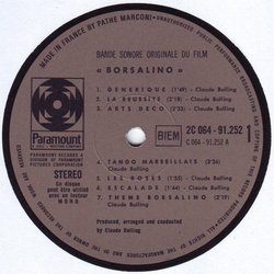 Borsalino Soundtrack (Claude Bolling) - cd-inlay