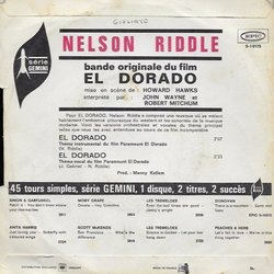 El Dorado Soundtrack (Nelson Riddle) - CD Back cover