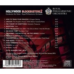 Hollywood Blockbusters, Vol. 2 Soundtrack (Various Artists) - CD Back cover