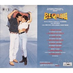 Beqabu Soundtrack (Various Artists, Nida Fazli, Maya Govind, Rahat Indori, Anu Malik) - CD Back cover