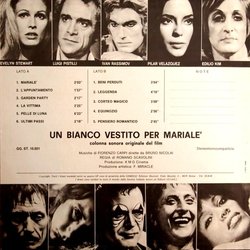 Un Bianco Vestito Per Mariale' Soundtrack (Fiorenzo Carpi) - CD Back cover
