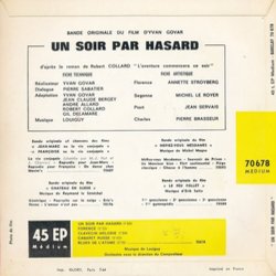 Un Soir... par Hasard Soundtrack ( Louiguy) - CD Back cover
