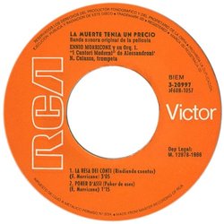 La Muerte Tena Un Precio Bande Originale (Ennio Morricone) - cd-inlay