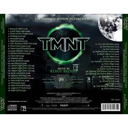 TMNT Soundtrack (Klaus Badelt) - CD Back cover