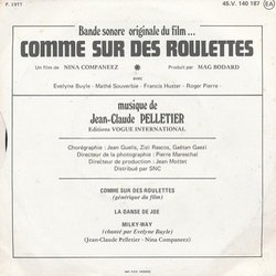 Comme sur des Roulettes Soundtrack (Jean-Claude Pelletier) - CD Back cover