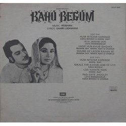 Bahu Begum Soundtrack (Various Artists, Sahir Ludhianvi, Rajesh Roshan) - CD Back cover