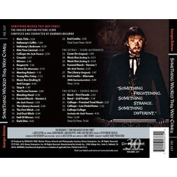 Something Wicked This Way Comes Soundtrack (Georges Delerue) - CD Back cover