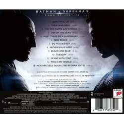 Batman v Superman: Dawn of Justice Soundtrack ( Junkie XL, Hans Zimmer) - CD Achterzijde