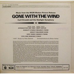 Gone with the Wind Soundtrack (Cyril Ornadel, Max Steiner) - CD Trasero