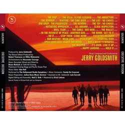 Executive Decision Soundtrack (Jerry Goldsmith) - CD Back cover