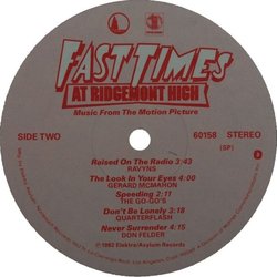 Fast Times at Ridgemont High Soundtrack (Various Artists) - cd-cartula